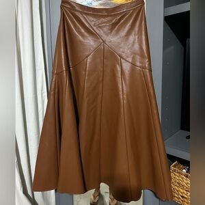 Maeve midi leather skirt. Worn twice.